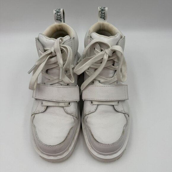 Dr. Martens Zuma II Optical White Leather Ankle Boots Womens Size 9 Lace-Up - Picture 3 of 13